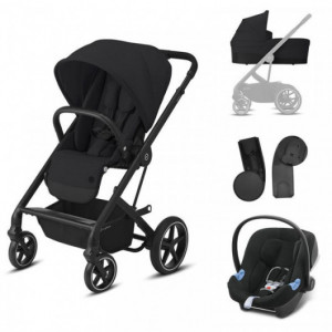 Poussette confortable 3 en 1, pack poussette, coque & nacelle bébé : adbb