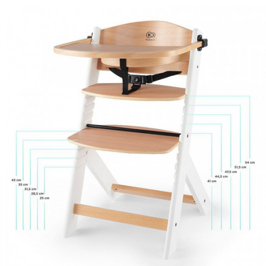 Chaise haute Kinderkraft Enock Full Black