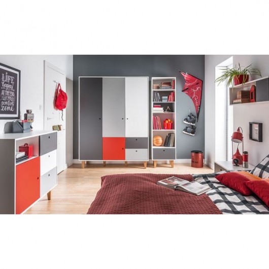 Bibliothèque Vox Baby Concept White/Graphite/Grey