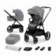 Poussette combinée Kinderkraft Nea Platinium Grey