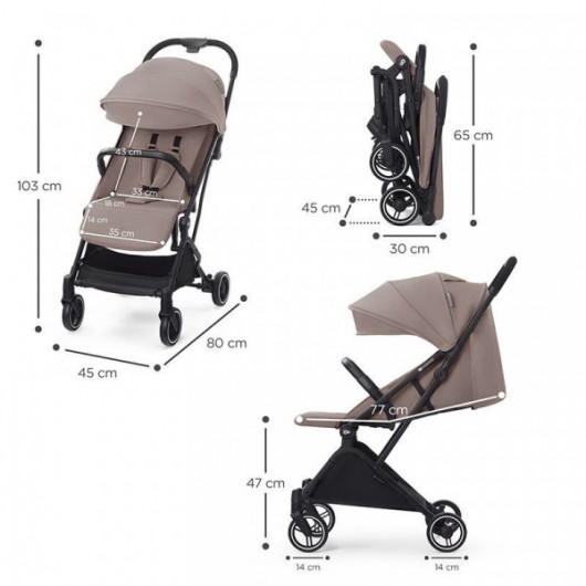 Poussette Kinderkraft Indy 2Calm Beige