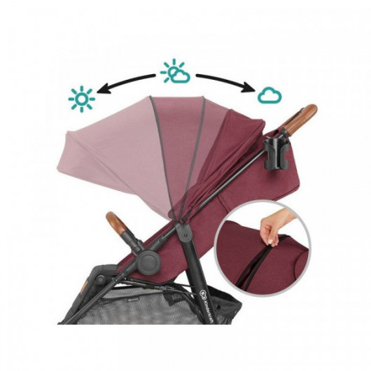 Poussette Kinderkraft Grande 2020 Burgundy