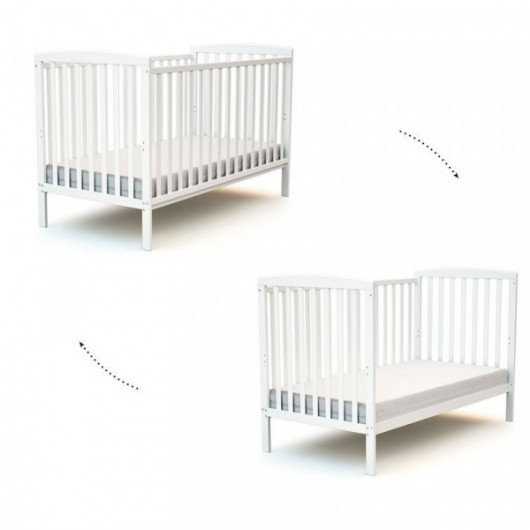 Lit Bebe Evolutif At4 Confort Blanc 70 X 140