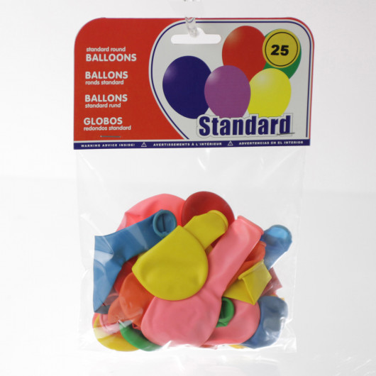 25 Ballons gonflables - Multicolore
