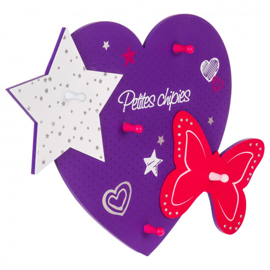 Patère Girls - 5 Accroches