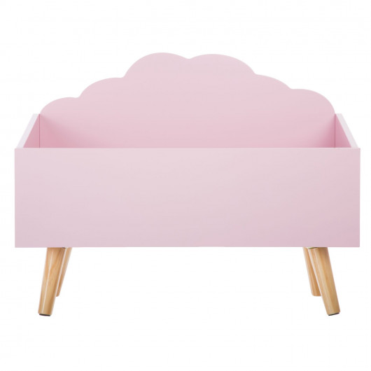 Coffre de rangement enfant Nuage - Longueur 58 cm - Rose