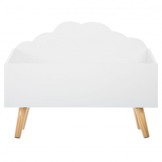 Coffre de rangement enfant Nuage - Longueur 58 cm - Blanc