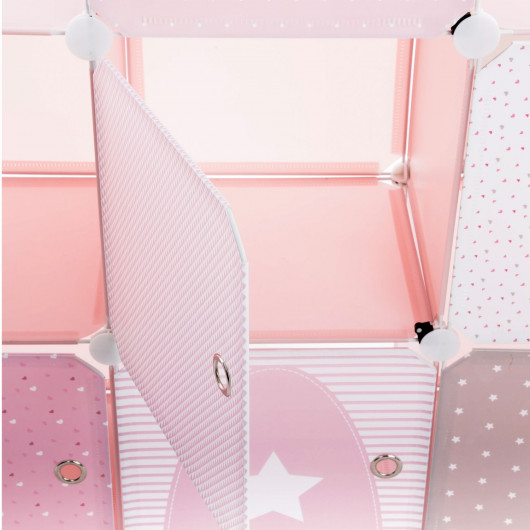 Château de rangement -7 cases - Rose