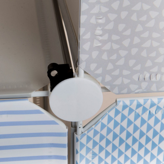 Château de rangement -7 cases - Bleu