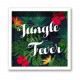 Cadre imprimé fleurs Double - 30 x 30 cm - Jungle fever