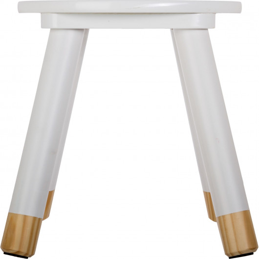 Tabouret enfant Douceur - Diam. 24 cm - Blanc