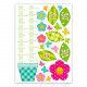 Sticker enfant Fleurs- 70 x 50 cm - Multicolore