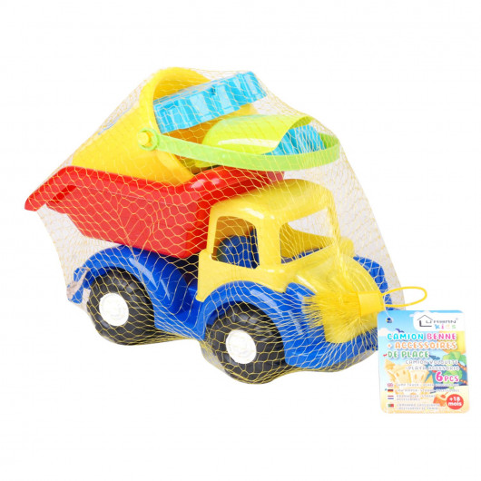 Set de plage camion et accessoires - 6 pièces