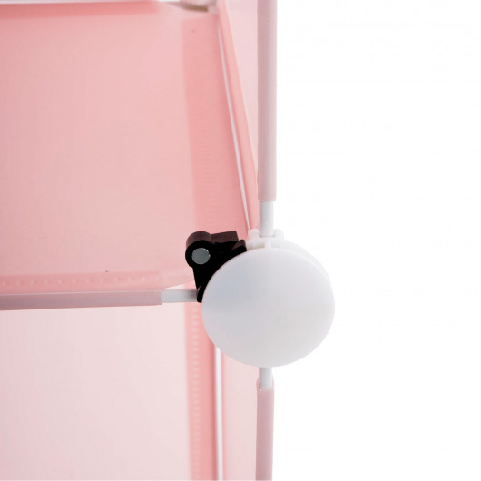 Meuble de rangement enfant Colonne - 34 x H. 140 cm - Rose