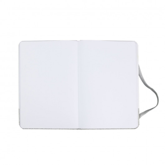 Carnet de notes à paillettes Licorne - Argent