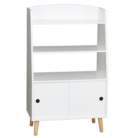 Bibliothèque enfant Sweet - L. 58 x H. 93 cm - Blanc