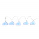 Guirlande lumineuse enfant Nuage - L. 165 cm - Bleu