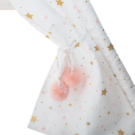 Tipi pour enfant avec motifs Dream - H. 160 cm - Blanc