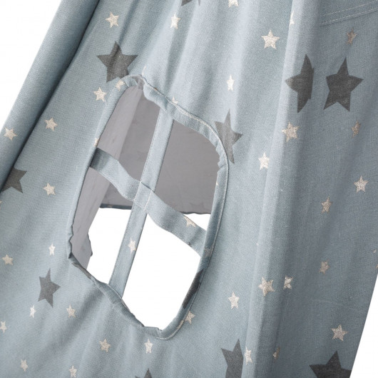 Tipi pour enfant avec motifs Dream - H. 160 cm - Bleu