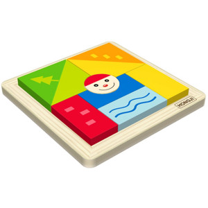 Jouet éveil en bois - Formes Géométriques