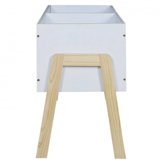 Bac à livre pour enfant en MDF Il était une fois - Blanc