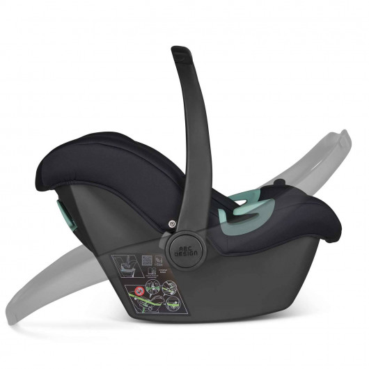 Coque bébé Tulip i Size 0+ - ABC Design - Black