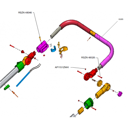 Guidon pour châssis poussette Jane Trider avant 2016 - compatible Trider /2018