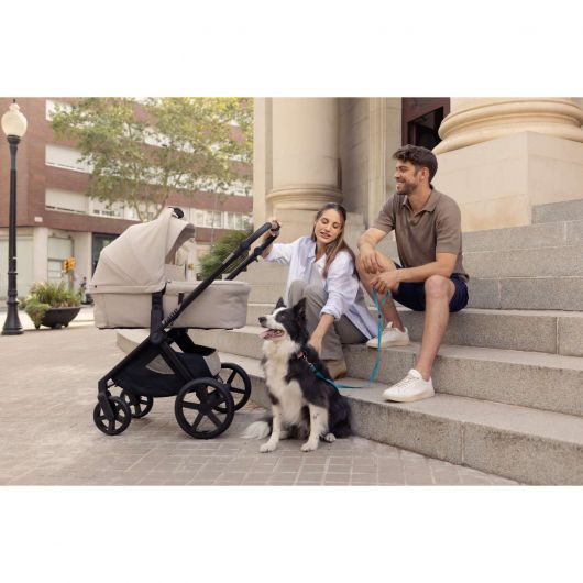 Poussette Muum 4 + nacelle Sweet + coque auto Koos iSize R1 - Jané - Desert