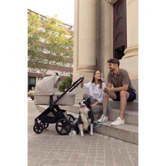 Poussette Muum 4 + nacelle Sweet + coque auto Koos iSize R1 - Jané - Desert