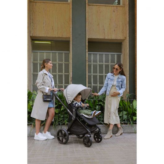 Poussette Muum 4 + nacelle Sweet + coque auto Koos iSize R1 - Jané - Desert
