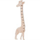 Toise enfant en bois Girafe - Hauteur 140 cm