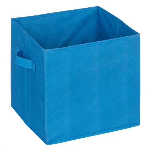 Lot de 2 boites de rangement Espace en tissu - 29x29x29cm - Bleu