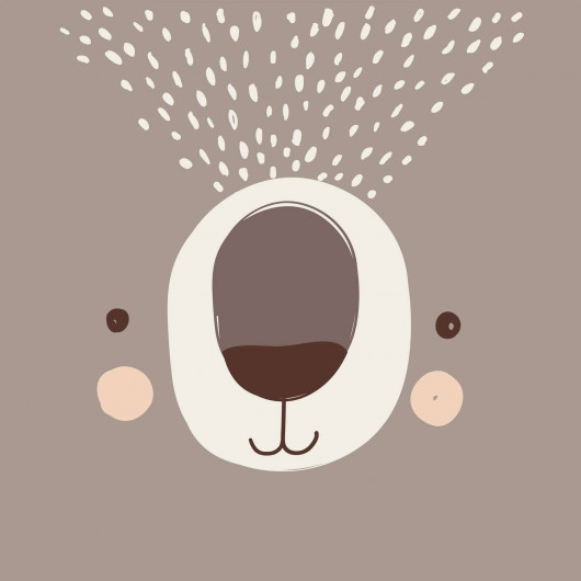 Parure de lit enfant Ourson - 100% coton 57 fils - 140 x 200 cm