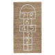 Tapis enfant rectangulaire Marelle - 80 x 150 cm - Jute