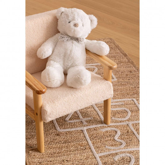 Tapis enfant rectangulaire Marelle - 80 x 150 cm - Jute