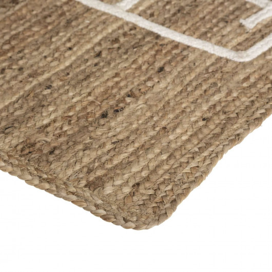 Tapis enfant rectangulaire Marelle - 80 x 150 cm - Jute