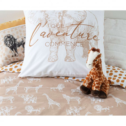 Parure de lit enfant Savane - 100% coton 57 fils - 140 x 200 cm