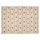 Tapis enfant rectangle à pompons multicolores - 120 x 170 cm