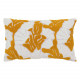 Coussin brodé Suwannee - 30 x 50 cm - Blanc et Ocre