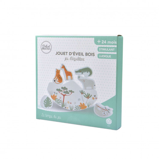 Jeu d'équilibre en bois - Savane