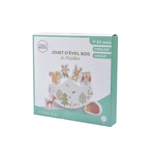 Jeu d'équilibre en bois - Forêt magique