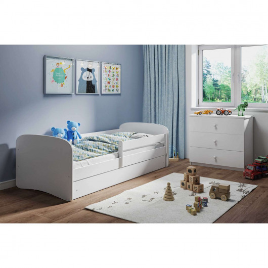 Lit Kocot Kids Babydreams Blanc 140/70 cm + matelas