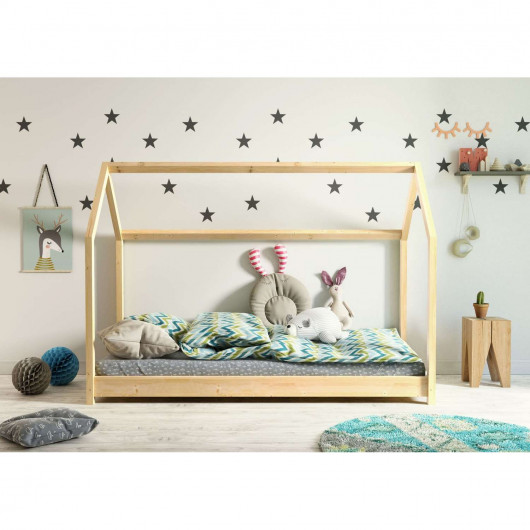 Lit cabane Kocot Kids Bella Naturel 200/90 cm