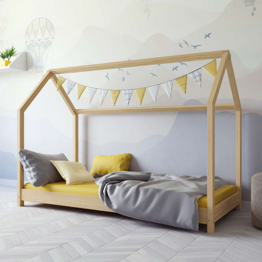Lit cabane Kocot Kids Bella Naturel 200/90 cm