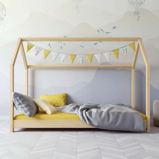Lit cabane Kocot Kids Bella Naturel 200/90 cm