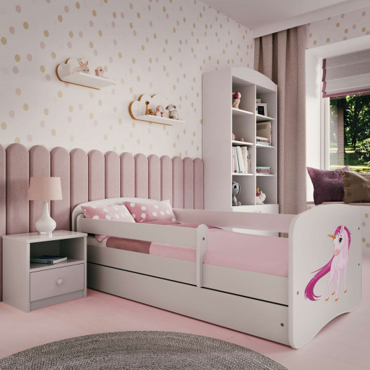 Lit Babydreams Licorne avec matelas - Kocot Kids - 70 x 140 cm - Blanc