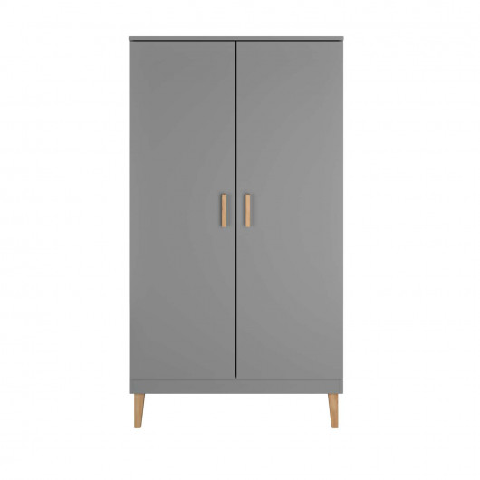 Armoire Kubi - Kocot Kids - L. 100 x H. 184 cm - Gris