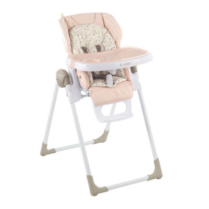 Chaise haute évolutive Mila avec housse similicuir - Jané - Pale