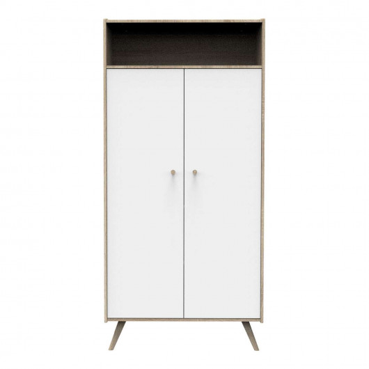Armoire Access Bois - Sauthon - Blanc et marron