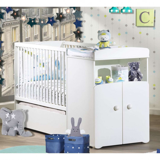 Tiroir pour lit combiné évolutif Basic - Sauthon - Blanc